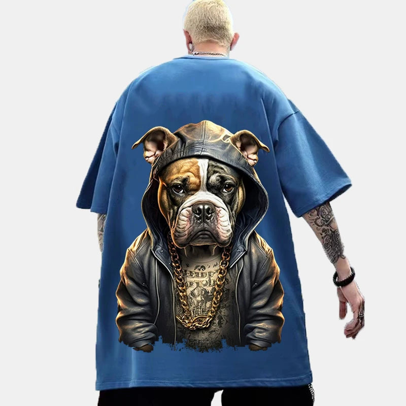 Animal T-Shirts For Men 3d Printed Men's Clothing Loose Tops Oversized Tees Street Harajuku Sportswear Fashion Soft Sweatshirts