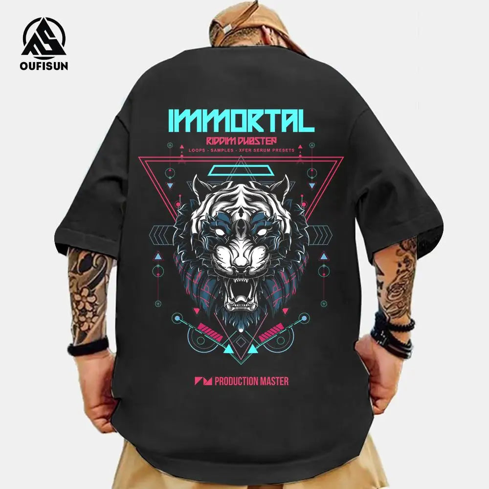 Animal T-Shirts For Men 3d Printed Men's Clothing Loose Tops Oversized Tees Street Harajuku Sportswear Fashion Soft Sweatshirts