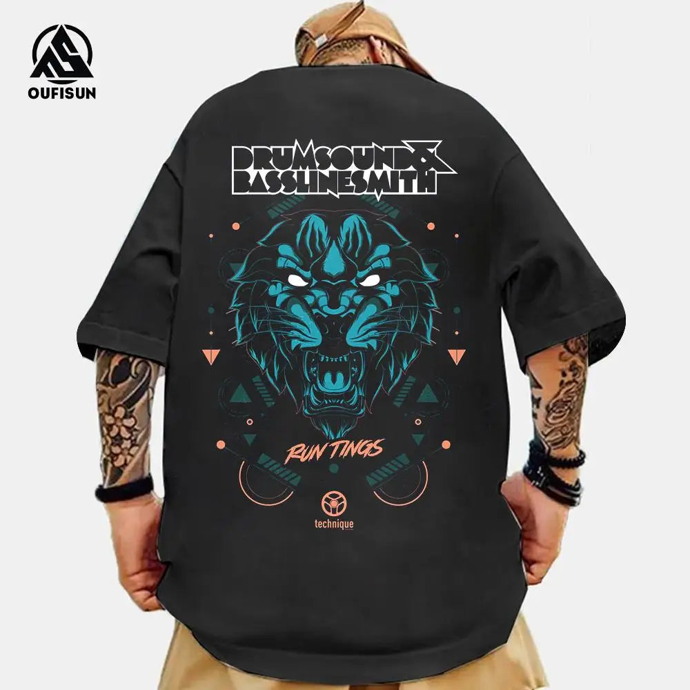 Animal T-Shirts For Men 3d Printed Men's Clothing Loose Tops Oversized Tees Street Harajuku Sportswear Fashion Soft Sweatshirts