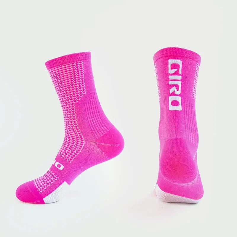 GIRO/ Professional Cycling Socks Compression Socks Breathable Men's And Women's Sports Running Basketball Socks