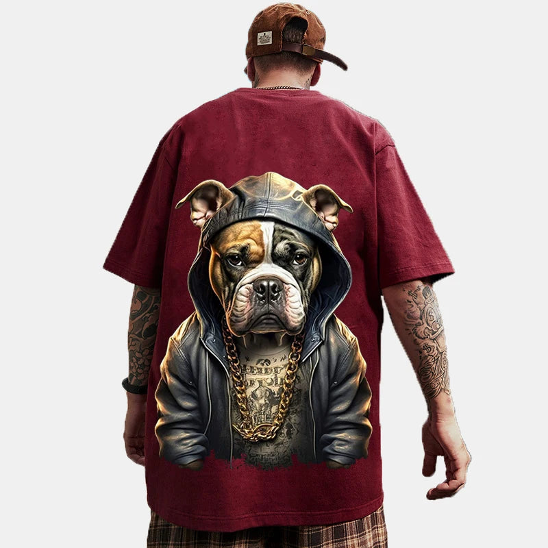 Animal T-Shirts For Men 3d Printed Men's Clothing Loose Tops Oversized Tees Street Harajuku Sportswear Fashion Soft Sweatshirts