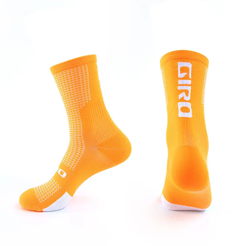 GIRO/ Professional Cycling Socks Compression Socks Breathable Men's And Women's Sports Running Basketball Socks