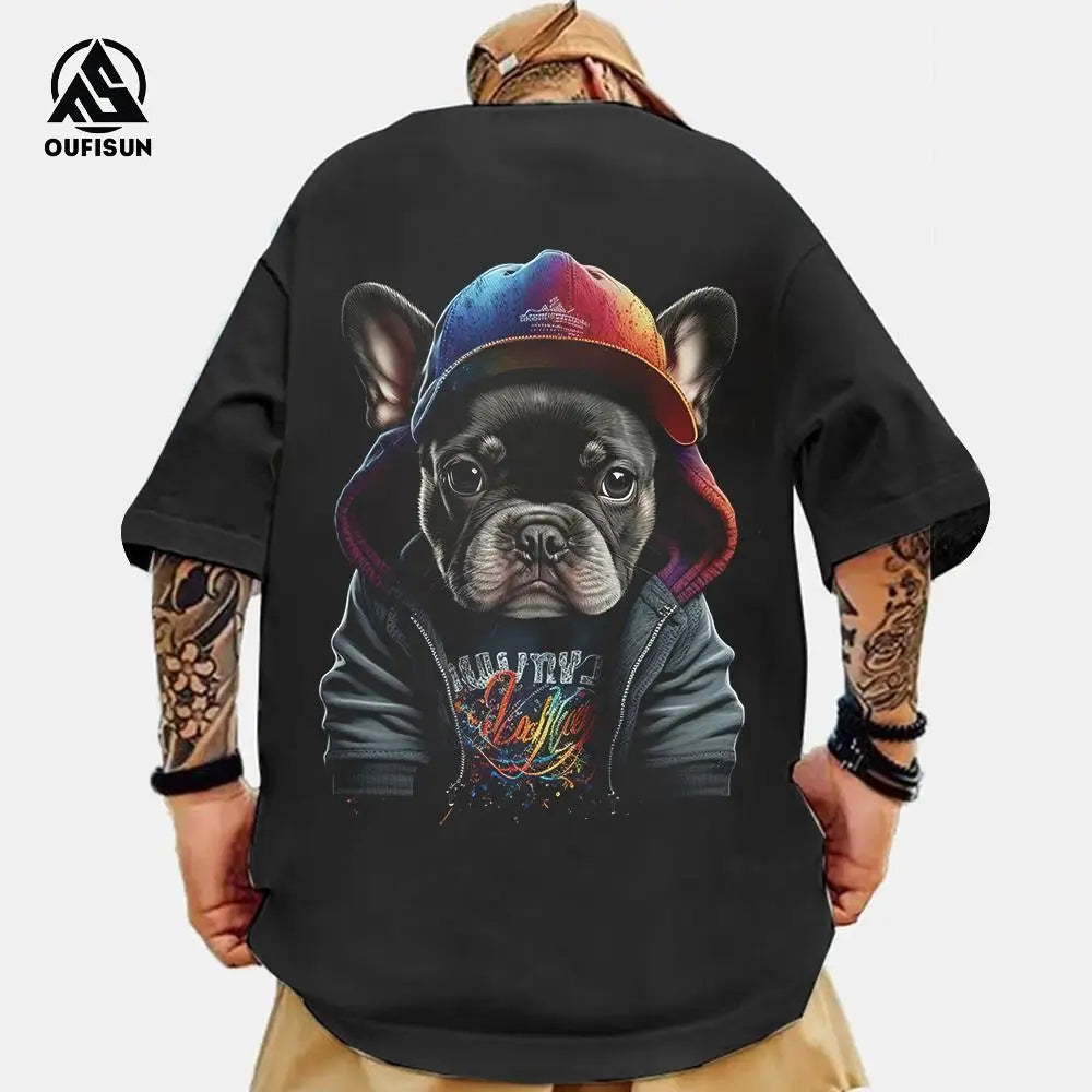 Animal T-Shirts For Men 3d Printed Men's Clothing Loose Tops Oversized Tees Street Harajuku Sportswear Fashion Soft Sweatshirts