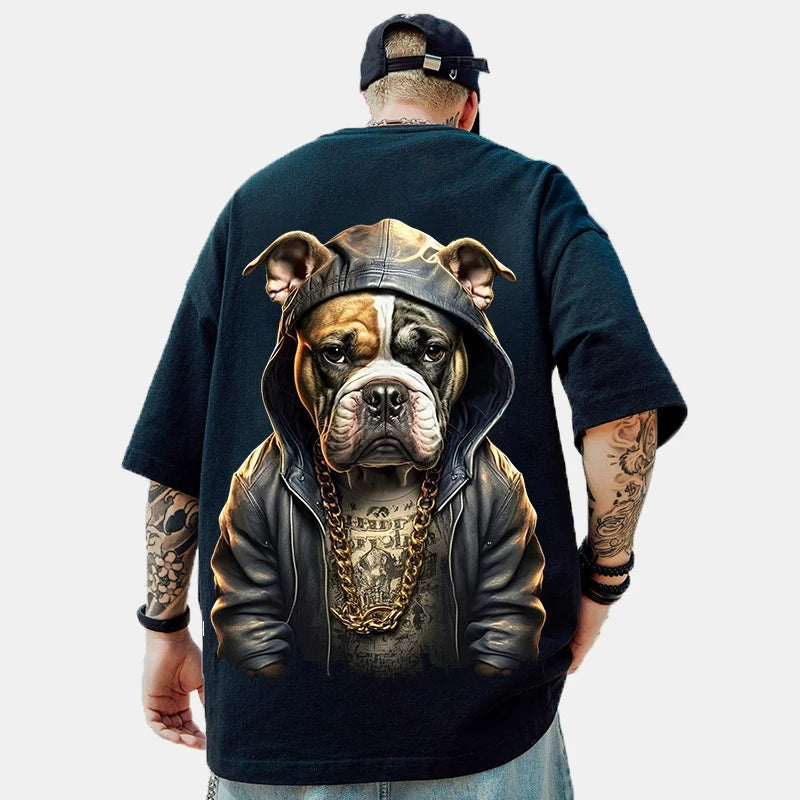 Animal T-Shirts For Men 3d Printed Men's Clothing Loose Tops Oversized Tees Street Harajuku Sportswear Fashion Soft Sweatshirts