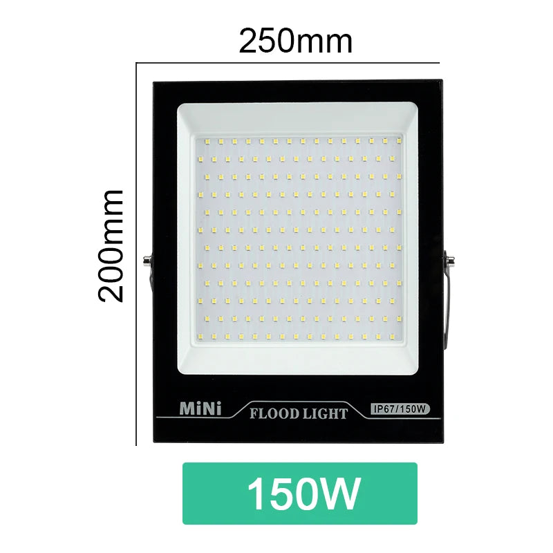 Gitex LED Flood Light IP67 Waterproof Outdoor Lighting AC220V 30W 50W 100W 150W High Brightness LED Spotlight Wall Floodlights