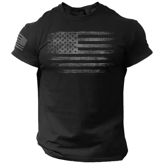 Gym Men's T-shirt for Men 3d Print Flag T Shirt Skull Oversized Casual Short-sleeved Summer Sportswear Men Clothing Tops Tees