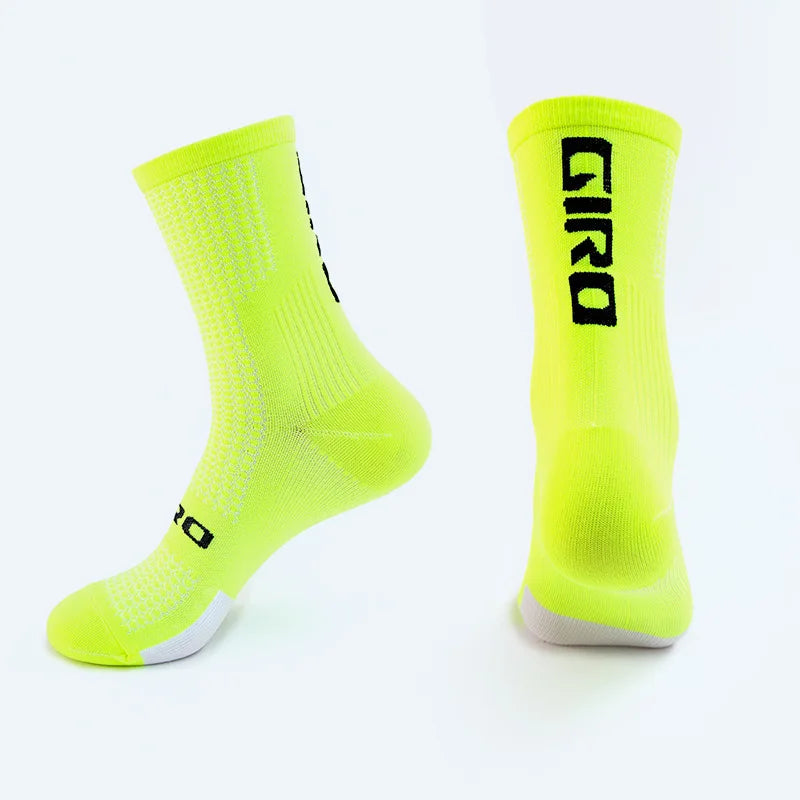 GIRO/ Professional Cycling Socks Compression Socks Breathable Men's And Women's Sports Running Basketball Socks